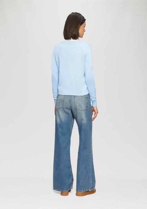 Actual product image S.Oliver Strickjacke Rundhals-Strickjacke mit Knopfleiste (38)