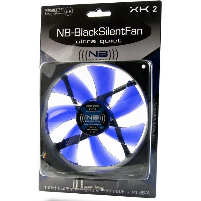 Thumbnail - Noiseblocker BlackSilent L-XK2 (140 mm, 1 x), PC Lüfter, Schwarz