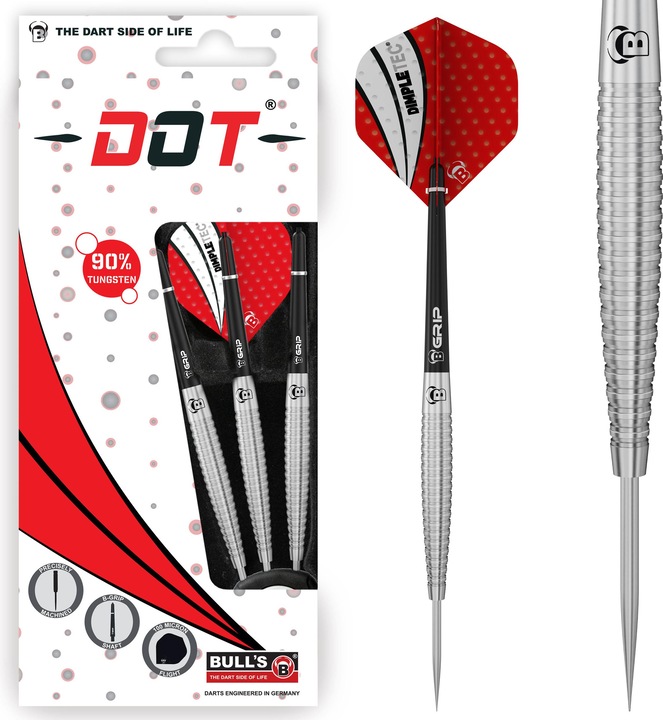 Bulls BULL'S Dot D6 90% Tungsten Steel Dart 1 Satz (26 g)