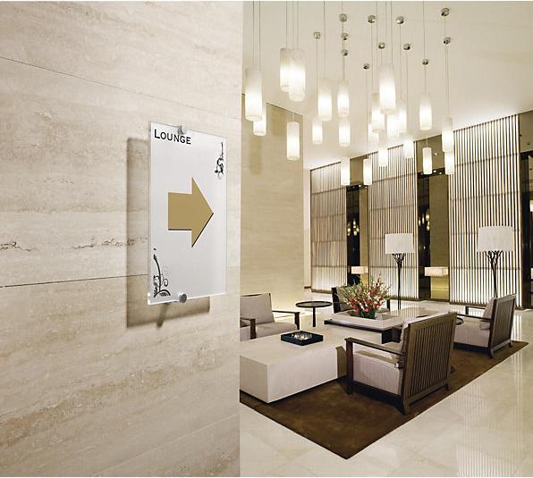 Image du produit Durable Plaque de porte Plaque en cristal A4