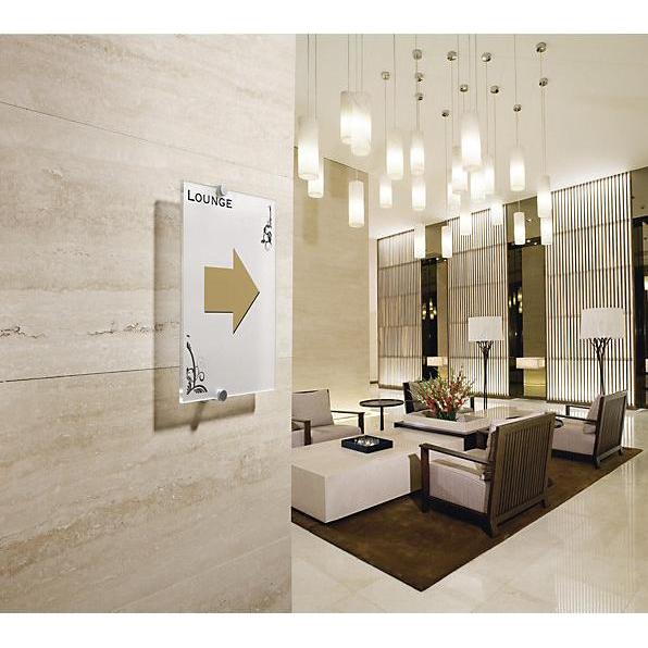 Thumbnail - Durable, Informationsschild, Türschild Crystal Sign A4