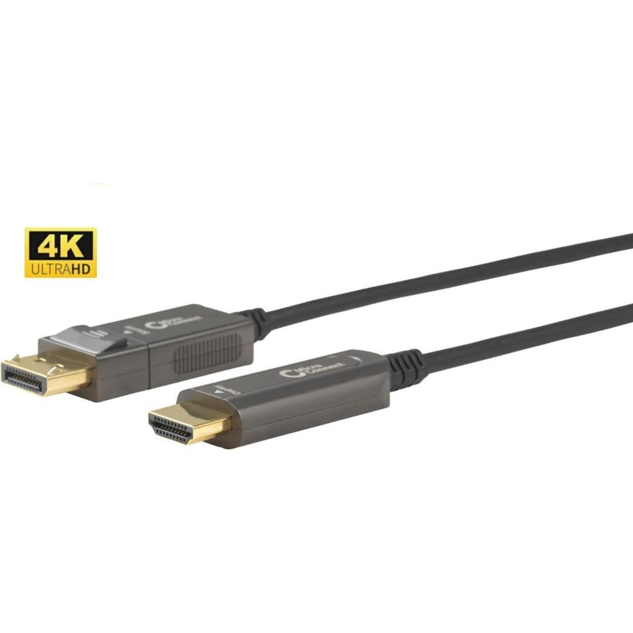 MicroConnect Premium Optic DP (20 m, DisplayPort, HDMI), Video Kabel