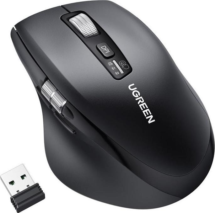 Actual product image Ugreen M751, 5000DPI, BT / Wi-Fi, Black (Wireless)