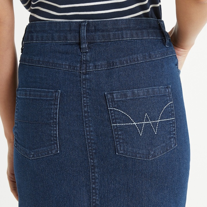 Image du produit Anne Weyburn Jupe en jean en denim stretch (46)