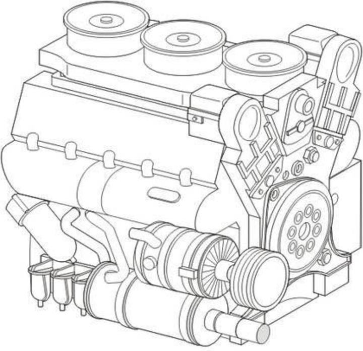 Actual product image CMK Maybach HL230 P45 WWII Ger tank engine