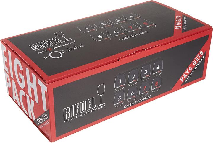 Produktbild Riedel O Cabernet/ Merlot - Buy 8 Pay 6 (60 cl, 8 Gläser, Rotweingläser)