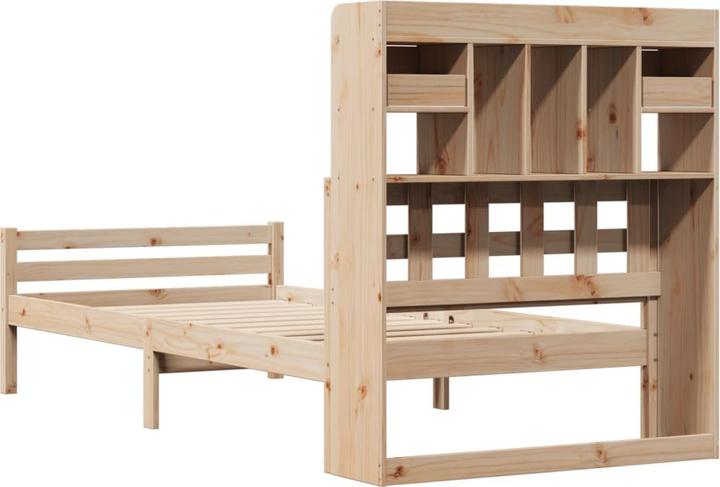 Image du produit vidaXL Lit en bois massif Lit double Cadre de lit 140x190cm en pin (140 x 190 cm)