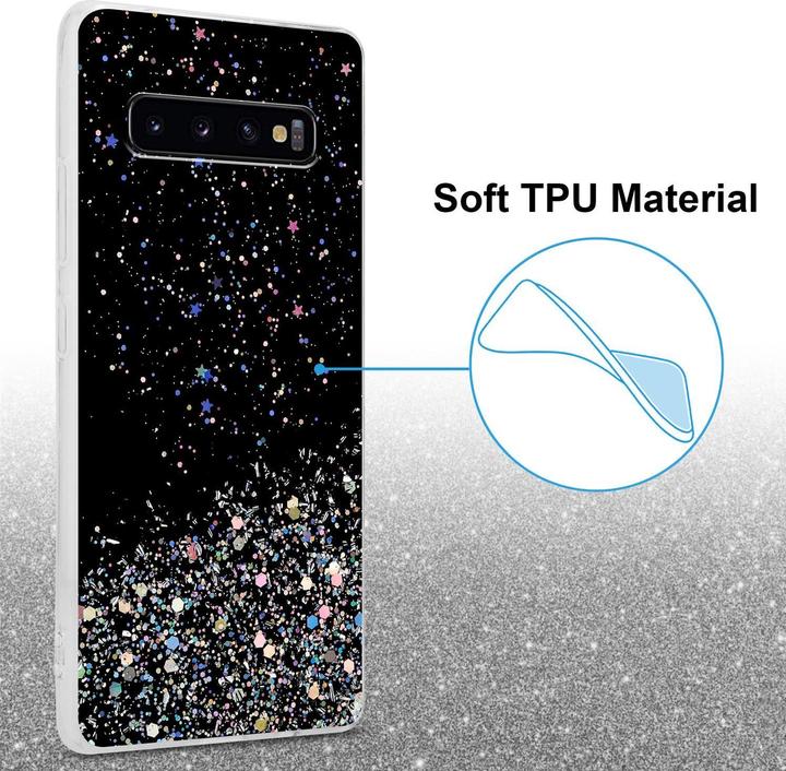 Actual product image Cadorabo TPU cover sparkling glitter (Samsung Galaxy S10)