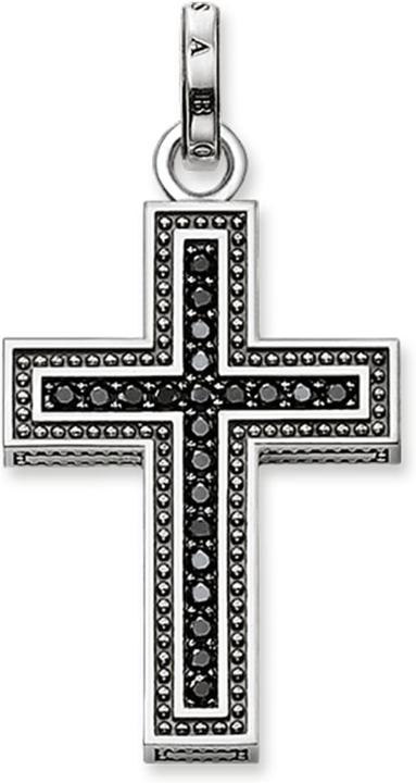 Immagine prodotto Thomas Sabo Ciondolo Croce Nera Pavé (Argento)