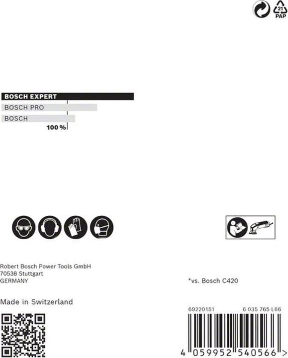 Actual product image Bosch Professional Zubehör EXPERT M480 Sanding net for delta sander, 93 mm, G 120, 5-pcs. (120)