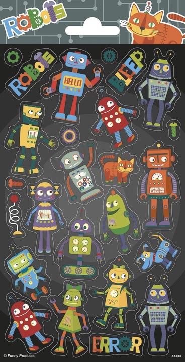Produktbild Totum Sticker Blatt Roboter