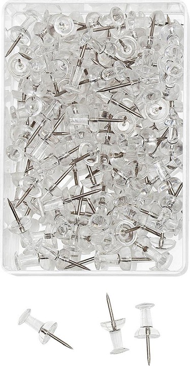 Actual product image Wedo Map Pins (Bulletin board, Ø 1 x 2.5 cm)