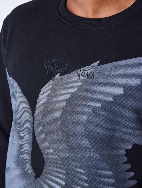 Produktbild Project X Paris Sweatshirt mit Rundhalsausschnitt und Reitmotiv (XL)