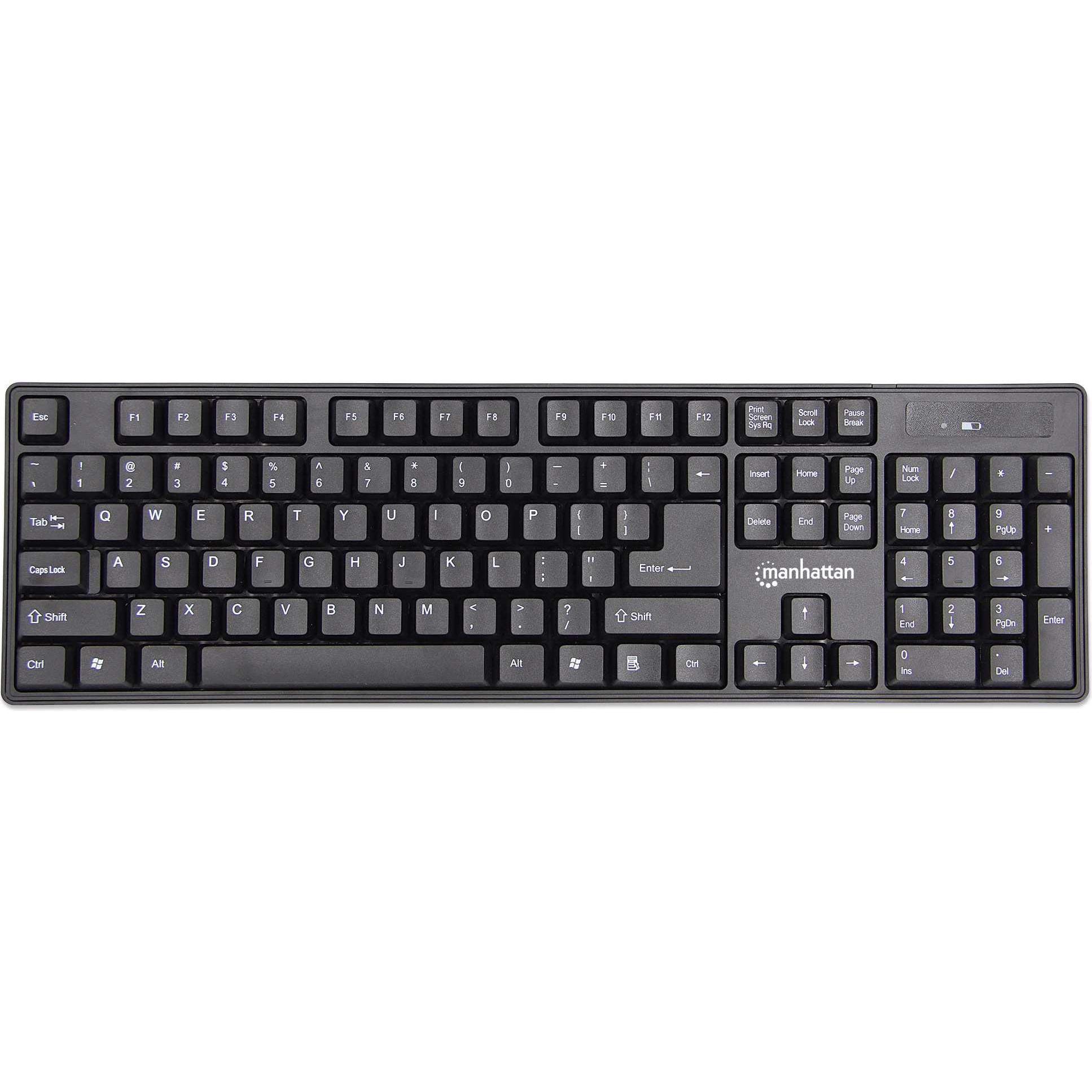 Thumbnail - Manhattan Desktop Set (DE, Kabellos), Tastatur, Schwarz