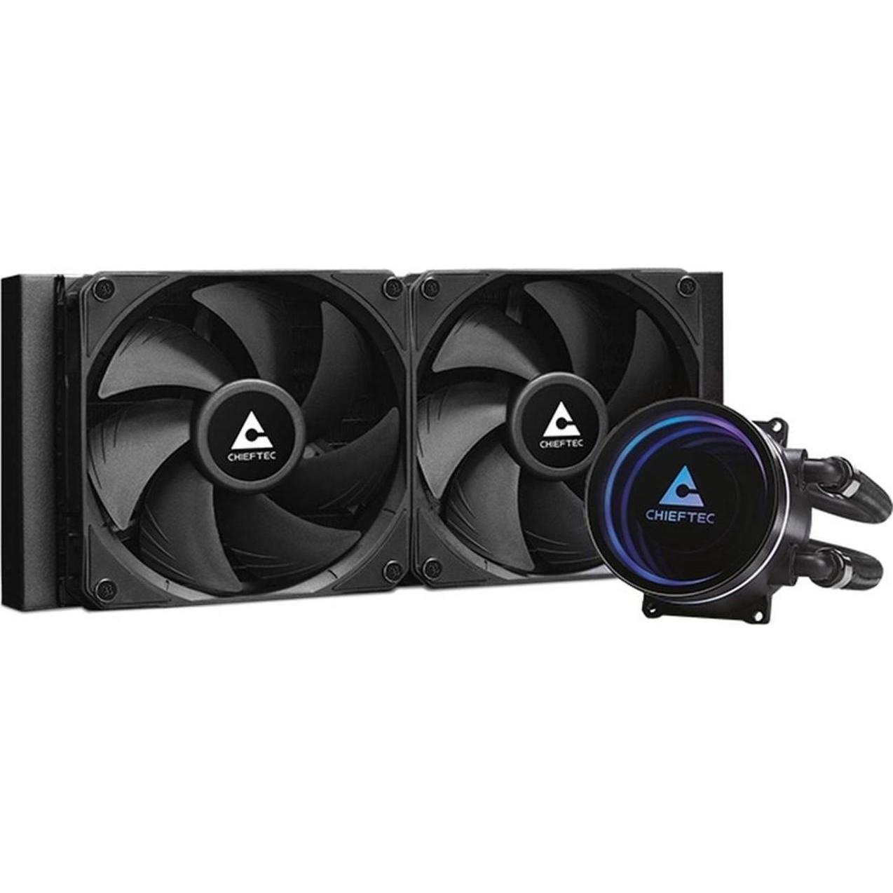 Chieftec ICEBERG 240 DARK, CPU Wasserkühler, Schwarz