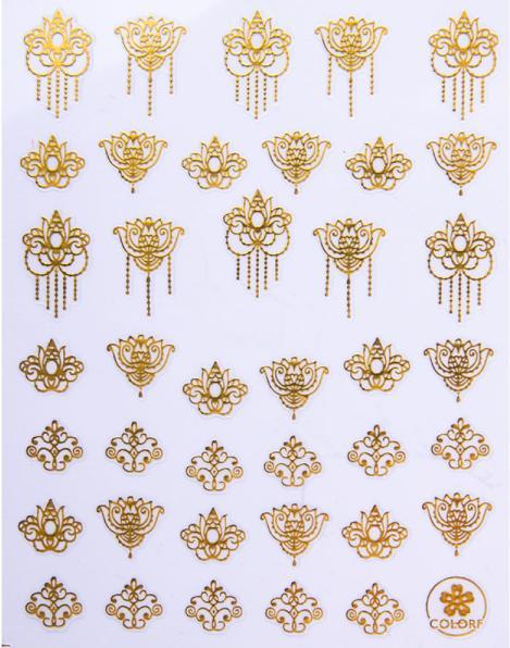 Produktbild Nagellack24 Nail Art Sticker Selbstklebend Gold