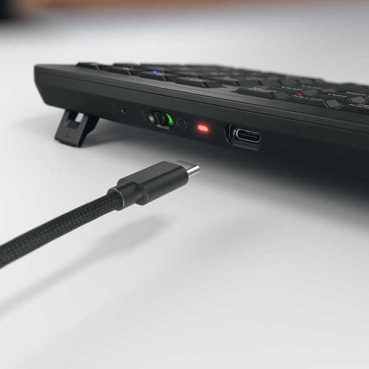 Produktbild CHERRY TAS STREAM KEYBOARD Ultimate DE schwarz (Deutschland, Kabelgebunden, Kabellos)