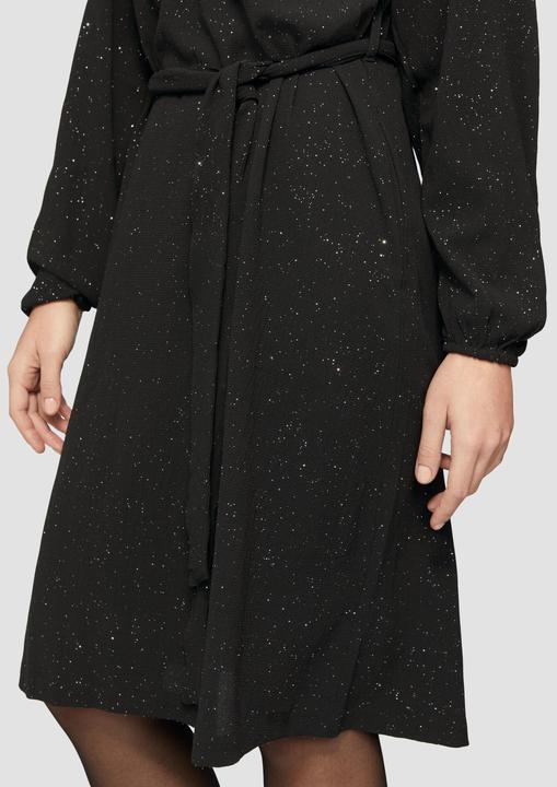 Immagine prodotto S.Oliver Kleid Glitzerkleid mit Gürtel und Eingrifftaschen (38)