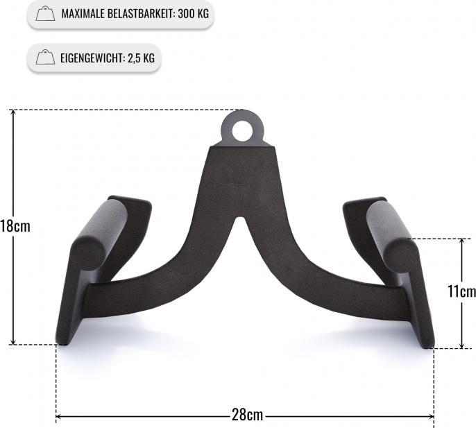 Actual product image Gorilla Sports Lat pull / rowing handle