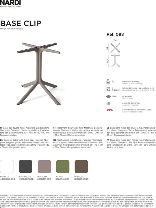 Actual product image Nardi Base Clip