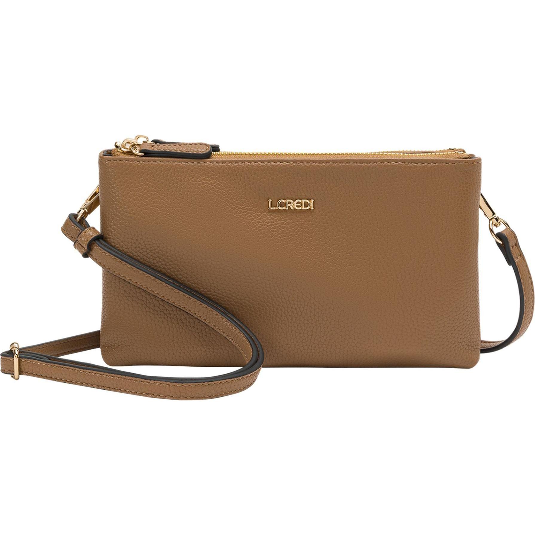 L.Credi, Handtasche, Ella Umhängetasche 14 cm, Beige