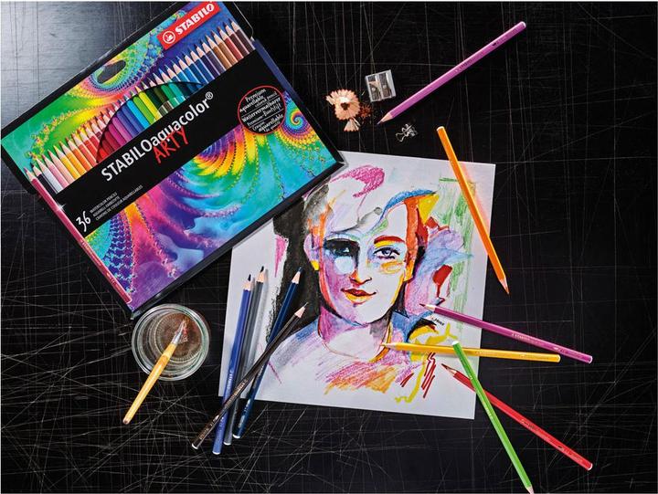Produktbild STABILO Aquacolor 36er Arty (Sortiert, 36 x)