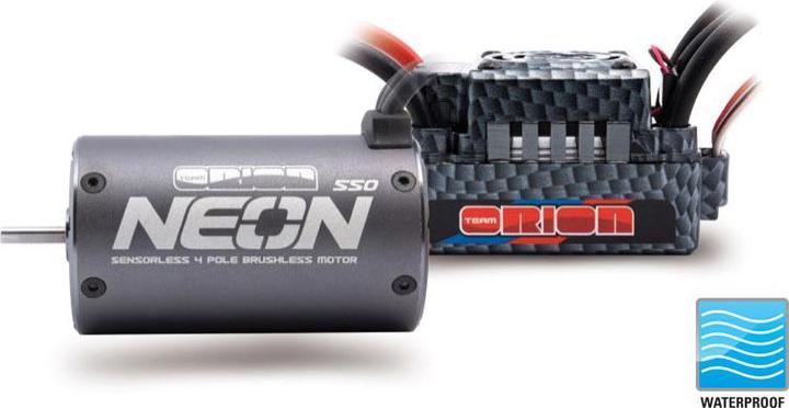 Produktbild Team Orion Combo NEON 550 (4P/2400KV/3mm shaft/R10SC WP 100A ESC)
