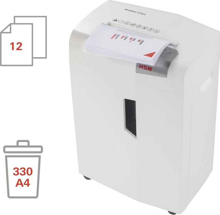 Immagine prodotto HSM shredstar X12pro distruggidocumenti CD, taglio di particelle 2 x 15 mm 2 (Taglio delle particelle)
