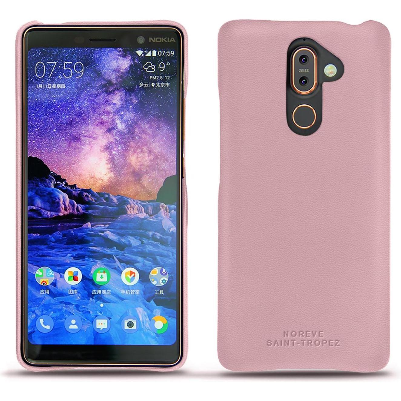 Noreve Lederschutzhülle (Apple iPhone 7 Plus), Smartphone Hülle, Rosa