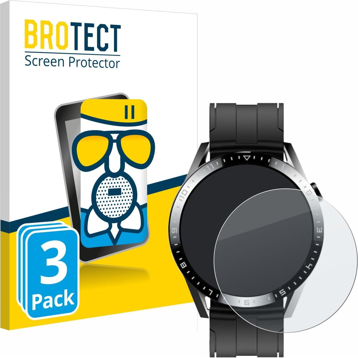 BROTECT Schutzglas Schutzfolie Displayschutz Display Schutz Glas Folie matt, Smartwatch Schutzfolie, Grau