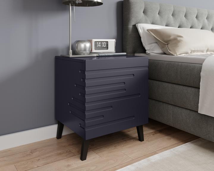 Image du produit Cama Table de nuit NOVA 44x40x52 bleu marine mat