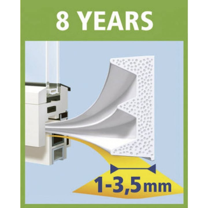 Actual product image tesa tesamoll CLASSIC E-profile window seal, rubber seal for insulation