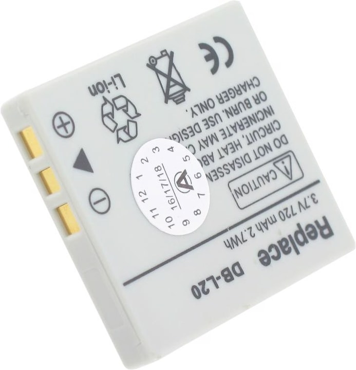 Actual product image Sanyo Battery DB-L20, Xacti DMX-C1 (Rechargeable battery)