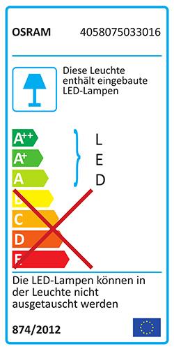 Label énergétique Osram Endura (440 lm, IP44)