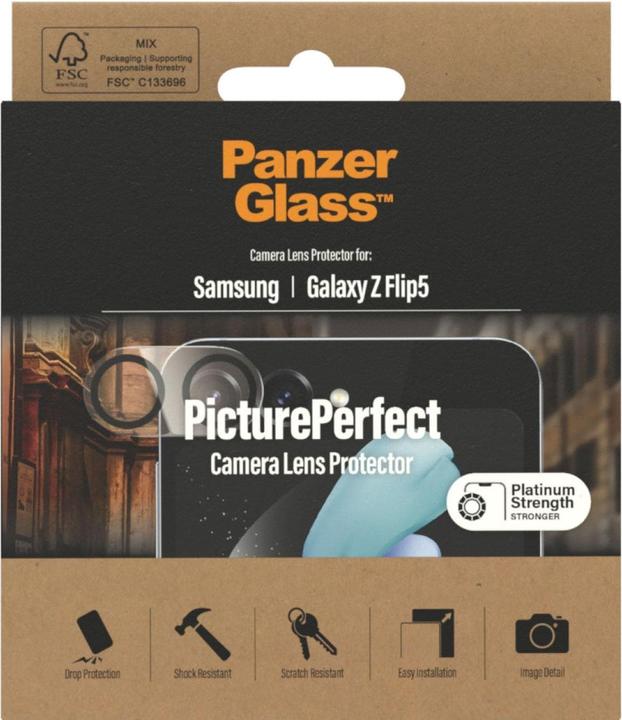 Image du produit PanzerGlass PicturePerfect Camera Lens Protector Samsung Galaxy Z Flip 5 (1 pcs, Samsung Galaxy Z Flip5)