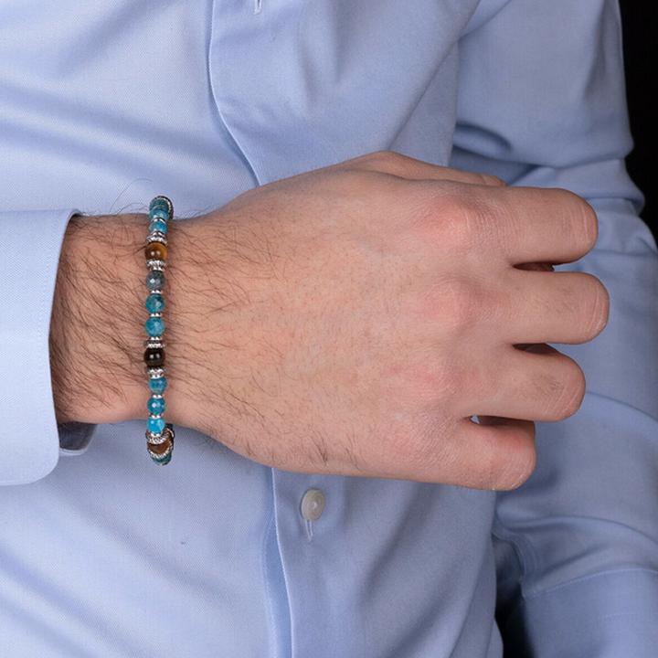 Immagine prodotto Albert M. Bracciale da polso multicolore per uomo (9.74 cm)