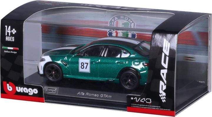 Actual product image Burago 925726.006 - Bburago ALFA ROMEO GTA RACE LIVERY - 1:43 Race