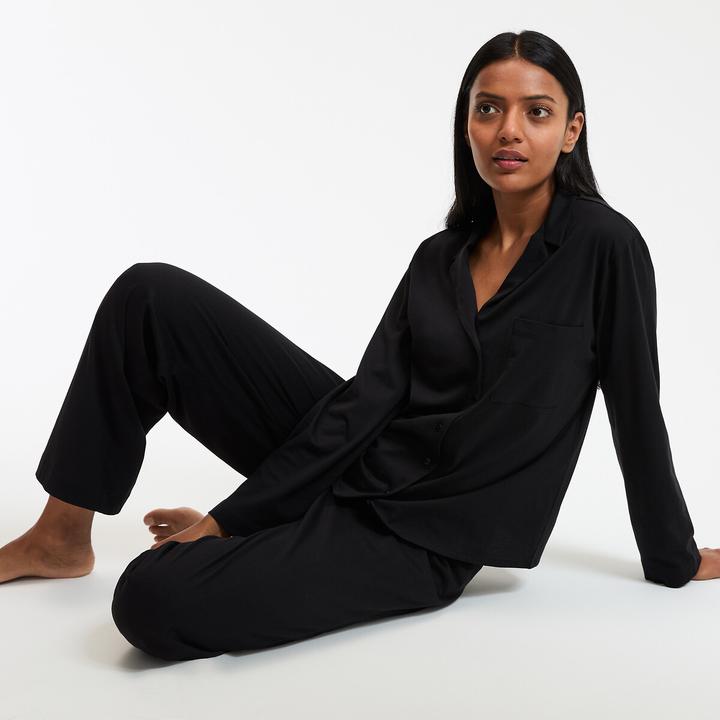 Produktbild La Redoute Collections Pyjama mit langen Ärmeln aus Baumwoll-Jersey (S)