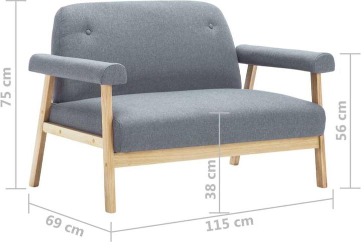 Produktbild vidaXL Margarete (2-Sitzer)