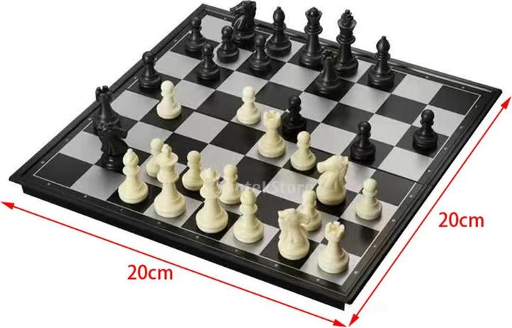 Actual product image JTI Foldable chess set - magnetic - 20 x 20 cm