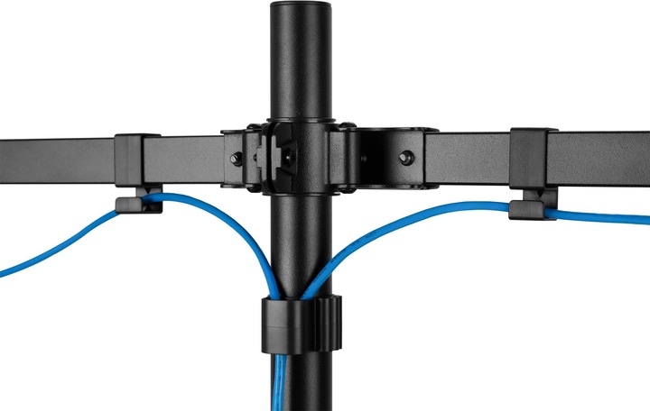 Produktbild InLine Tischhalterung, für 2x LCD-/LED-Display bis 81cm (32"), max. 9kg, schwarz (Esstisch, 32")