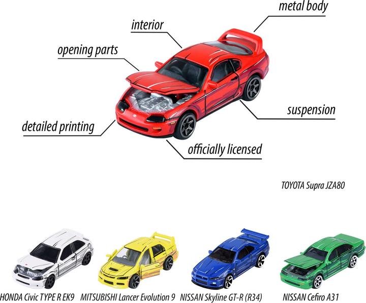 Image du produit Majorette Japan Series 5 Pieces Giftpack