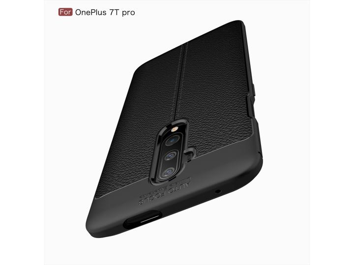 Actual product image Screenguard OnePlus 7T Pro Sleeve Leather Design TPU Cover (OnePlus 7T Pro)