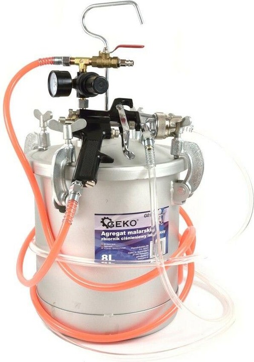 Produktbild GEKO Lackiertank + Schlauch + Pistole, 8l