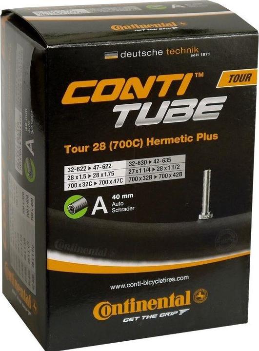 Actual product image Continental Tour 28 Hermetic Plus (Schrader (AV), 28", 40 mm)
