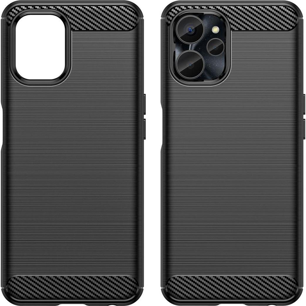 Thumbnail - König Design Hülle Handy Schutz für Google Motorola Samsung Xiaomi Case Cover Carbon Optik (Realme 10S 5G), Smartphone H...