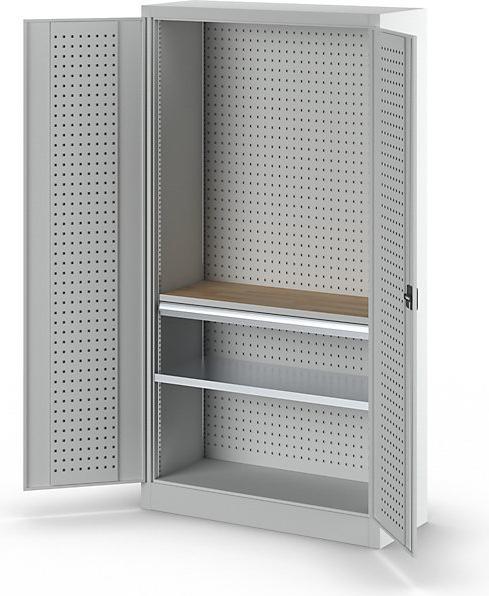 Actual product image kaiserkraft Tool cupboard with perforations (100 cm, 190 cm)