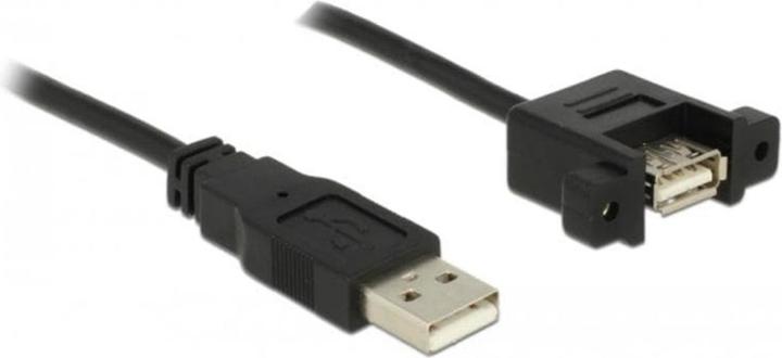 Actual product image Delock USB2.0 cable A-A: 25cm,for one-sided installation (0.25 m, USB 2.0)