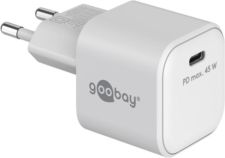 Actual product image Goobay USB C Nano Quick Charger with GaN technology (45 W, 1 portion)