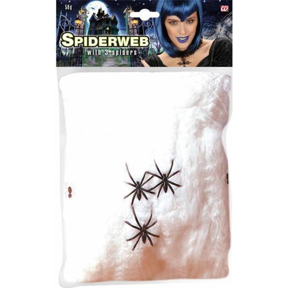 Thumbnail - Magni Deko Spinnennetz weiss mit 3 Spinnen